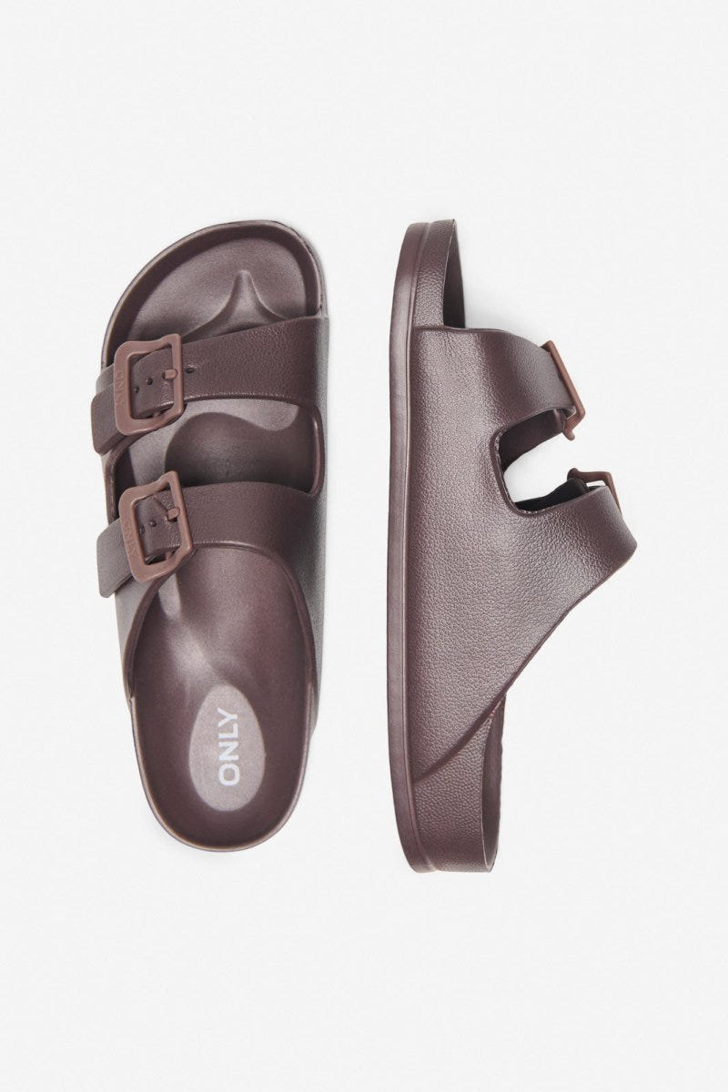 ONLY - Anatomical Insole Slides - Dark Brown Matte