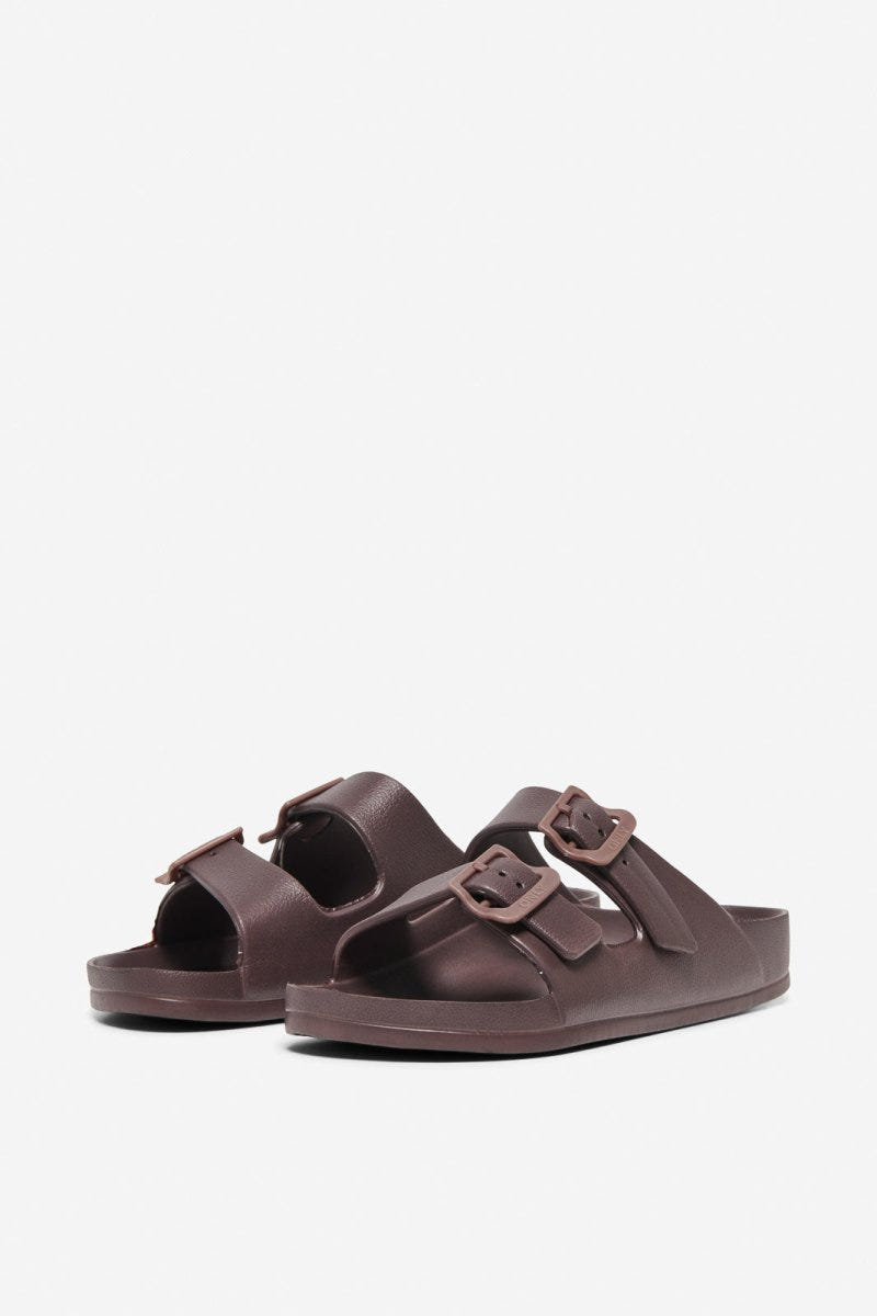 ONLY - Anatomical Insole Slides - Dark Brown Matte