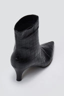 Ankle Boots Kitten Heel TFP - Black Croc - thefashionproject.gr - TFP