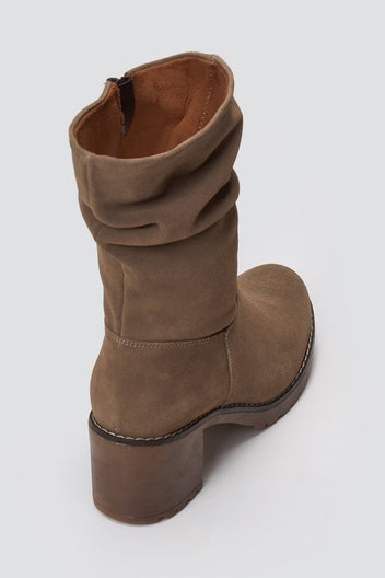 Ankle Boots Slouch RAGAZZA 0575 - Sand Suede - thefashionproject.gr - RAGAZZA