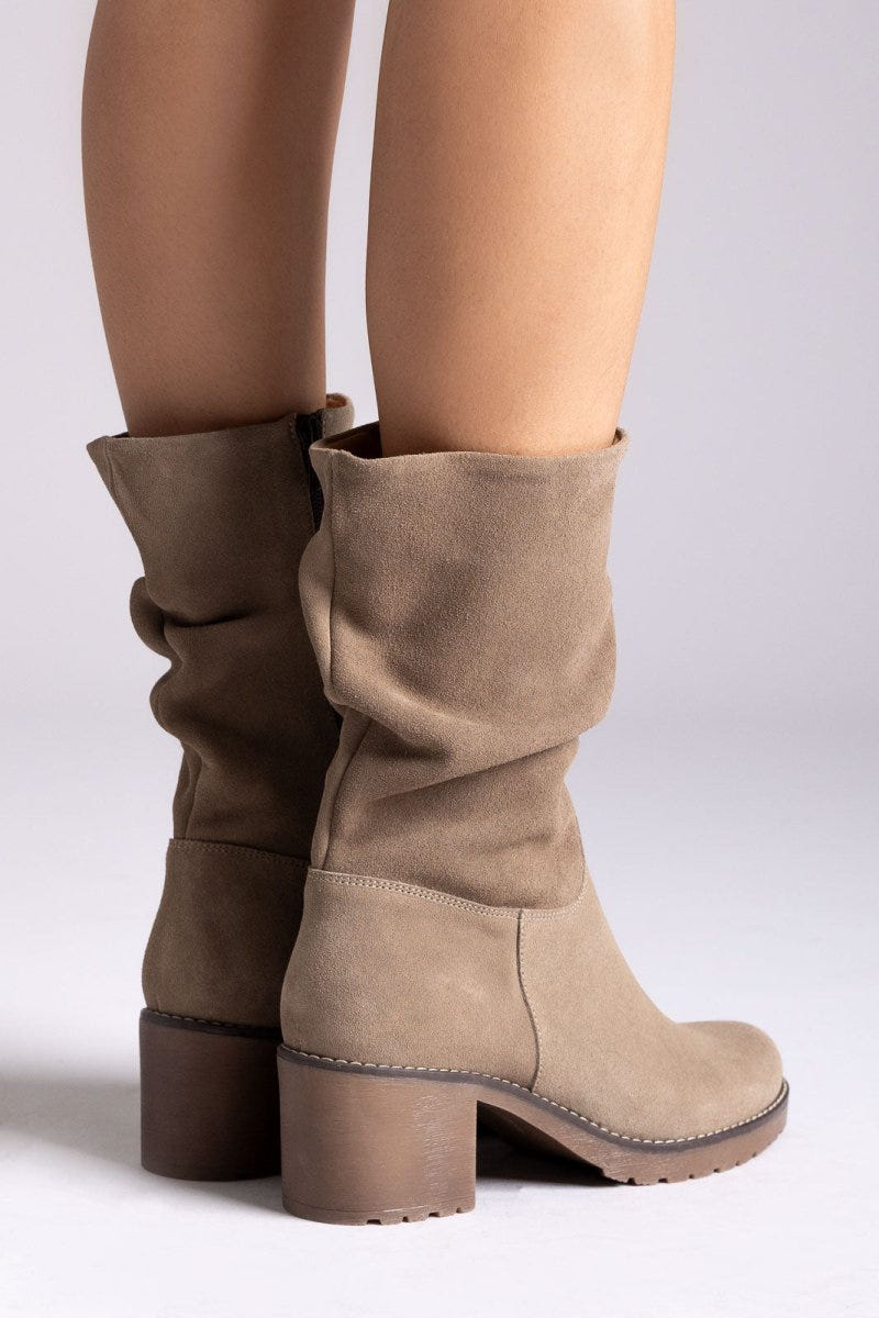Ankle Boots Slouch RAGAZZA 0575 - Sand Suede - thefashionproject.gr - RAGAZZA