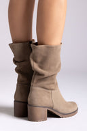 Ankle Boots Slouch RAGAZZA 0575 - Sand Suede - thefashionproject.gr - RAGAZZA