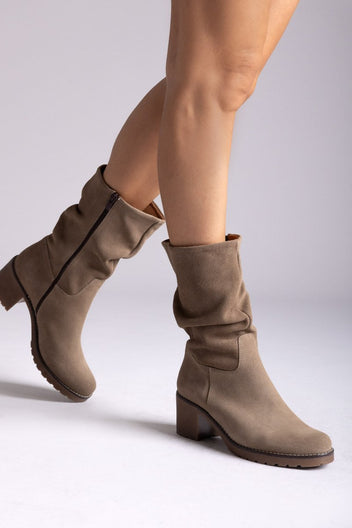 Ankle Boots Slouch RAGAZZA 0575 - Sand Suede - thefashionproject.gr - RAGAZZA