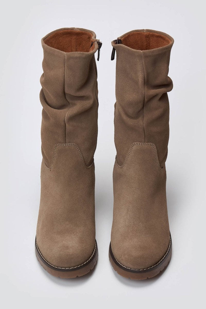 Ankle Boots Slouch RAGAZZA 0575 - Sand Suede - thefashionproject.gr - RAGAZZA