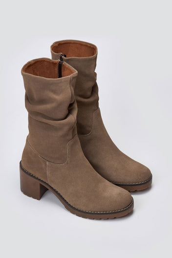Ankle Boots Slouch RAGAZZA 0575 - Sand Suede - thefashionproject.gr - RAGAZZA