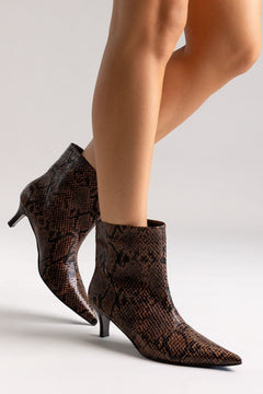 marrón Snake Print