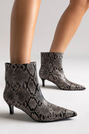 Ankle Boots Snake Print TFP - Grey Snake Print - thefashionproject.gr - TFP