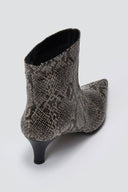 Ankle Boots Snake Print TFP - Grey Snake Print - thefashionproject.gr - TFP
