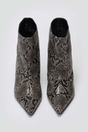 Ankle Boots Snake Print TFP - Grey Snake Print - thefashionproject.gr - TFP
