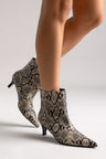 Ivory Black Snake Print
