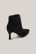 Ankle Boots Stiletto Heel - Black Suede - thefashionproject.gr - Ideal shoes