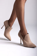 Ankle Boots TFP - Taupe Suede - thefashionproject.gr - TFP