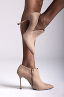 Ankle Boots TFP - Taupe Suede - thefashionproject.gr - TFP
