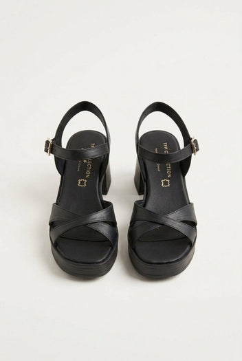 TFP - Ankle Strap Sandals - Black Matte