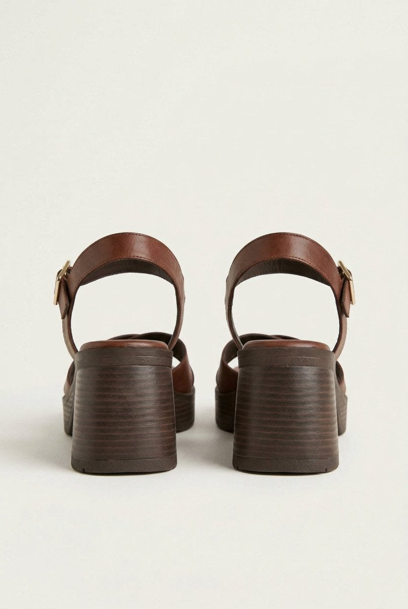 TFP - Ankle Strap Sandals - Brown Matte