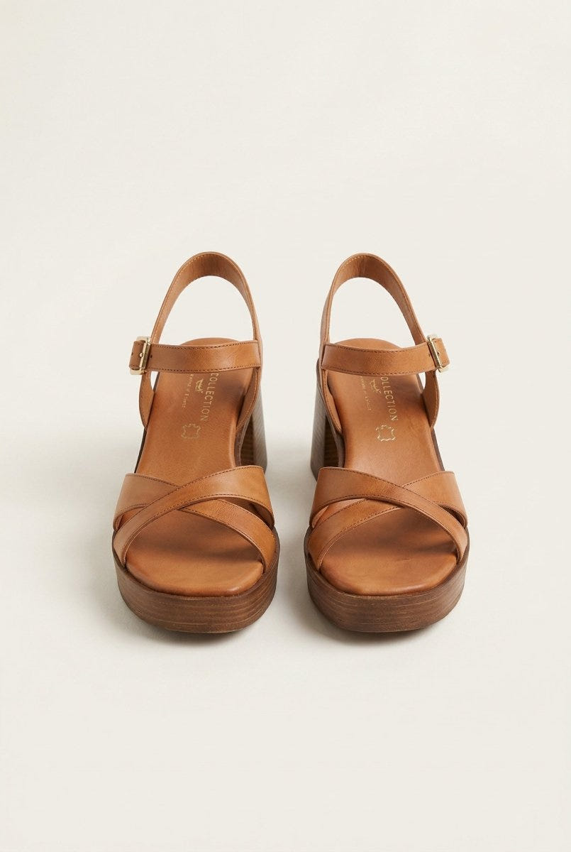 TFP - Ankle Strap Sandals - Tan Matte