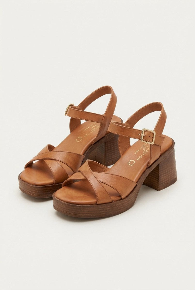 TFP - Ankle Strap Sandals - Tan Matte