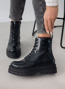 Αρβυλάκια chunky λουστρίνι - Μαύρο - thefashionproject.gr - The Fashion Project