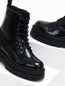 Αρβυλάκια chunky λουστρίνι - Μαύρο - thefashionproject.gr - The Fashion Project
