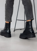Αρβυλάκια chunky λουστρίνι - Μαύρο - thefashionproject.gr - The Fashion Project
