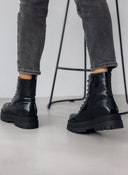 Αρβυλάκια chunky λουστρίνι - Μαύρο - thefashionproject.gr - The Fashion Project
