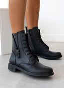 Αρβυλάκια δερμάτινα με ραφές Ragazza 0267 - Μαύρο - thefashionproject.gr - RAGAZZA