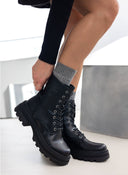 Αρβυλάκια με chunky σόλα - Μαύρο - thefashionproject.gr - The Fashion Project