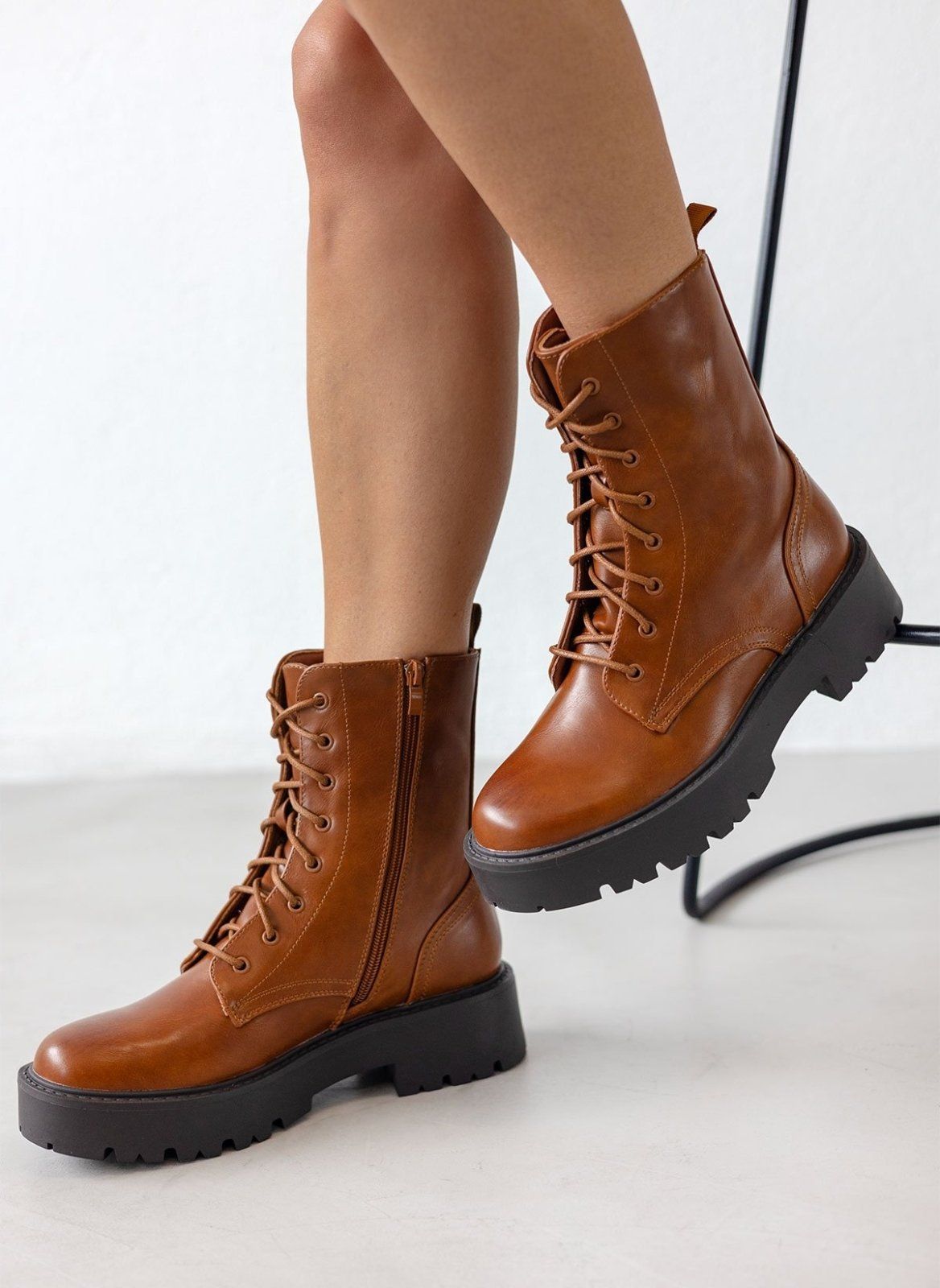 Αρβυλάκια με chunky σόλα - Ταμπά - thefashionproject.gr - The Fashion Project