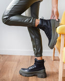 Αρβυλάκια με ιδιαίτερη σόλα - Χακί/Μαύρο - thefashionproject.gr - The Fashion Project
