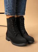 Αρβυλάκια με κρεπ σόλα - Μαύρο - thefashionproject.gr - The Fashion Project
