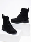 Αρβυλάκια με κρεπ σόλα - Μαύρο - thefashionproject.gr - The Fashion Project