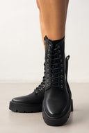 Αρβυλάκια με τρακτερωτή σόλα - Μαύρο - thefashionproject.gr - The Fashion Project