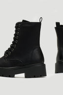 Αρβυλάκια με τρακτερωτή σόλα - Μαύρο - thefashionproject.gr - The Fashion Project