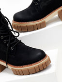 Αρβυλάκια suede με σχέδιο κάλτσα ERYNN - Μαύρο - thefashionproject.gr - ERYNN