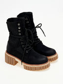 Αρβυλάκια suede με σχέδιο κάλτσα ERYNN - Μαύρο - thefashionproject.gr - ERYNN