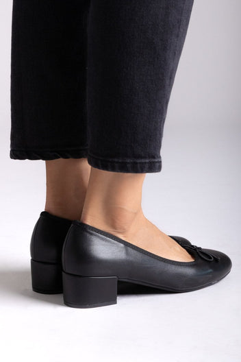 Ballet Flats Low Heel - Black Matte - thefashionproject.gr - Stephan