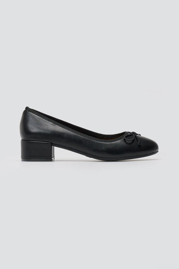 Ballet Flats Low Heel - Black Matte - thefashionproject.gr - Stephan