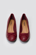 Ballet Flats Low Heel - Bordeaux Matte - thefashionproject.gr - Stephan