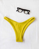 Basic bikini slip - Μουσταρδί - thefashionproject.gr - The Fashion Project