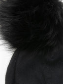 Basic πλεκτός σκούφος με pon pon - Μαύρο - thefashionproject.gr - The Fashion Project