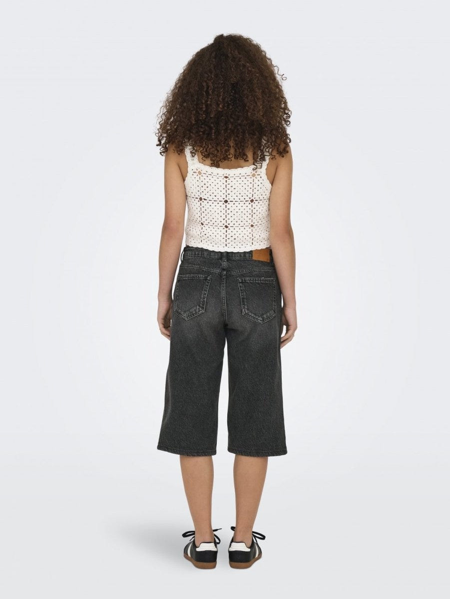 Βερμούδα μακριά ψηλόμεση Only 15344297 - Μαύρο - thefashionproject.gr - ONLY