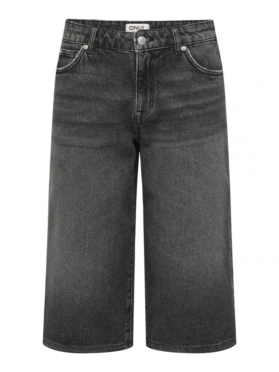 Βερμούδα μακριά ψηλόμεση Only 15344297 - Μαύρο - thefashionproject.gr - ONLY