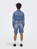 Βερμούδα Mate baggy Only 15340976 - Μπλε jean - thefashionproject.gr - ONLY