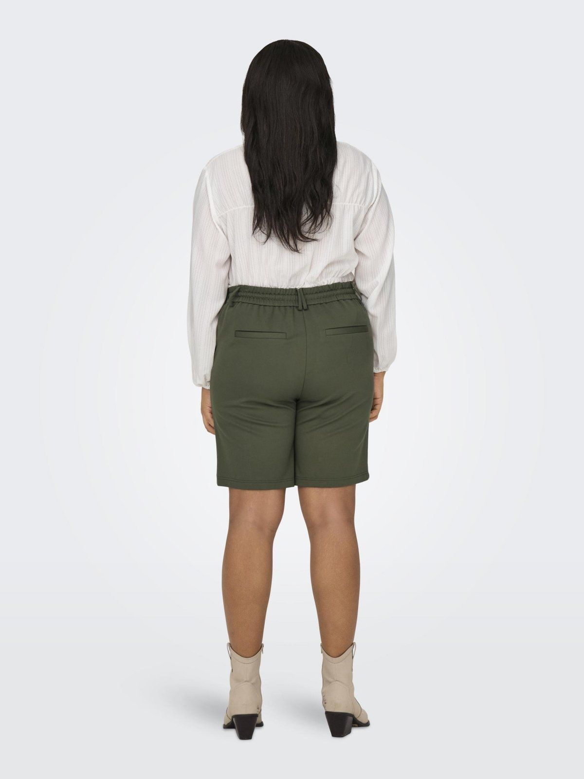 Βερμούδα plus size με κορδόνι CARMAKOMA 15293187 - Χακί - thefashionproject.gr - CARMAKOMA