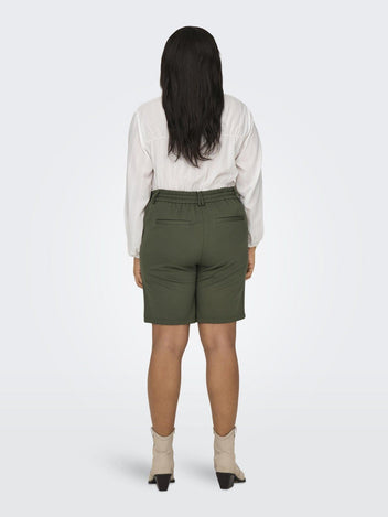 Βερμούδα plus size με κορδόνι CARMAKOMA 15293187 - Χακί - thefashionproject.gr - CARMAKOMA