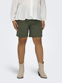 Βερμούδα plus size με κορδόνι CARMAKOMA 15293187 - Χακί - thefashionproject.gr - CARMAKOMA