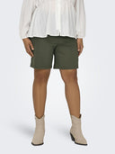 Βερμούδα plus size με κορδόνι CARMAKOMA 15293187 - Χακί - thefashionproject.gr - CARMAKOMA
