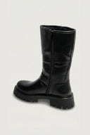 Biker Boots Mid Calf - Black Matte - thefashionproject.gr - Ideal shoes