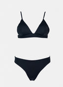 Bikini set basic με τριγωνάκι - Μαύρο - thefashionproject.gr - Modern ocean