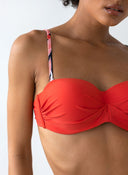 Bikini Set φλοράλ - Κεραμιδί - thefashionproject.gr - The Fashion Project